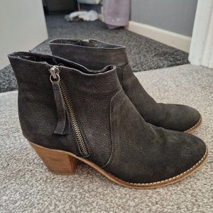 Jack Wills Black Ankle Boots Size 7